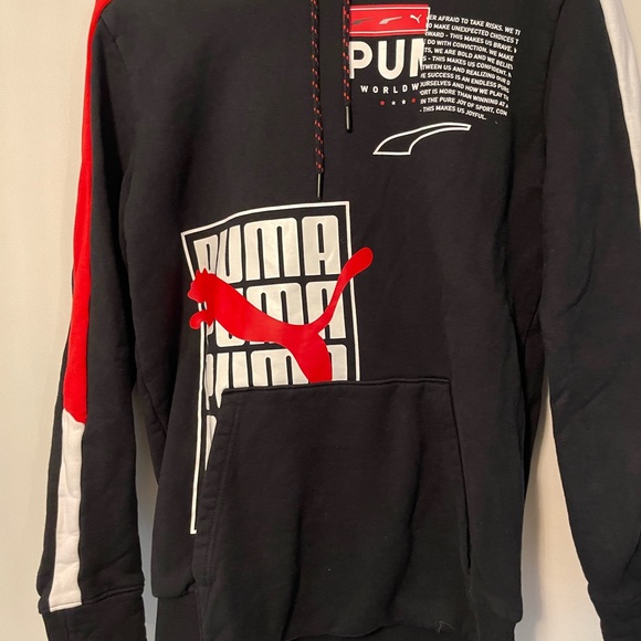 Long sleeve hoodie with white and red strap used - Picture 3 of 3